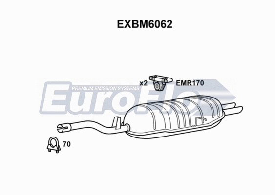 Rear Muffler (EXBM6062)