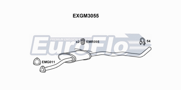 Centre Muffler (EXGM3055)
