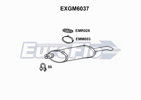 Rear Muffler (EXGM6037)
