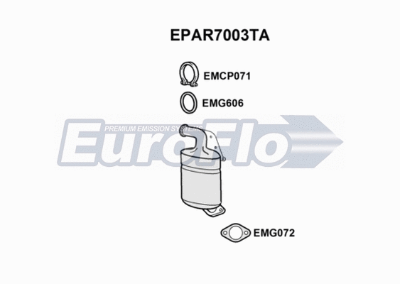 Soot/Particulate Filter, exhaust system (EPAR7003TA)