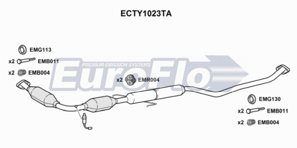 Catalytic Converter (ECTY1023TA)