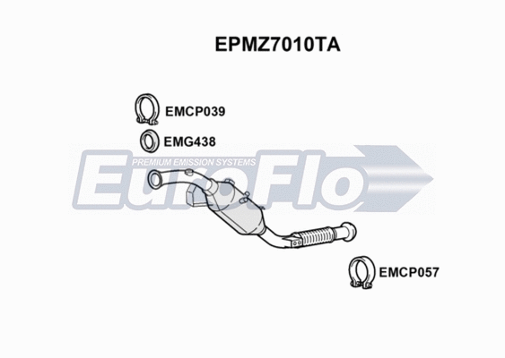 Soot/Particulate Filter, exhaust system (EPMZ7010TA)