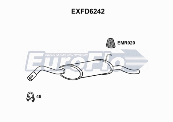 Rear Muffler (EXFD6242)