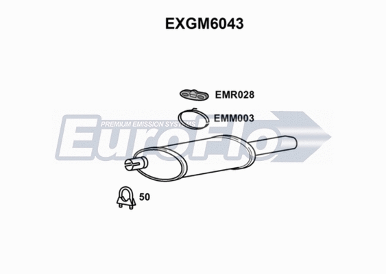 Rear Muffler (EXGM6043)