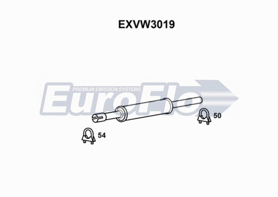 Centre Muffler (EXVW3019)