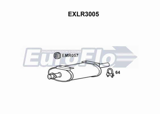 Centre Muffler (EXLR3005)