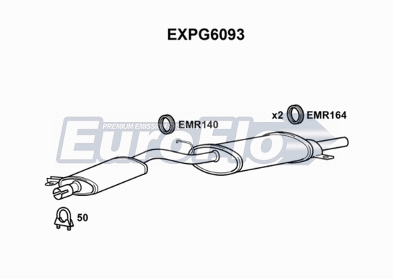 Rear Muffler (EXPG6093)