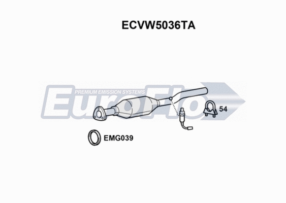Catalytic Converter (ECVW5036TA)