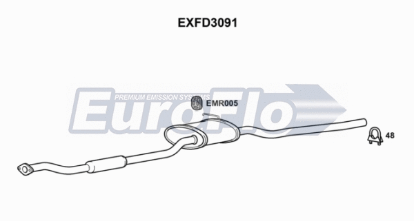 Centre Muffler (EXFD3091)