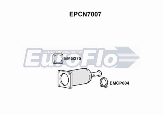 Soot/Particulate Filter, exhaust system (EPCN7007)