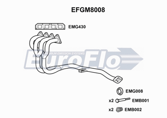 Exhaust Pipe (EFGM8008)