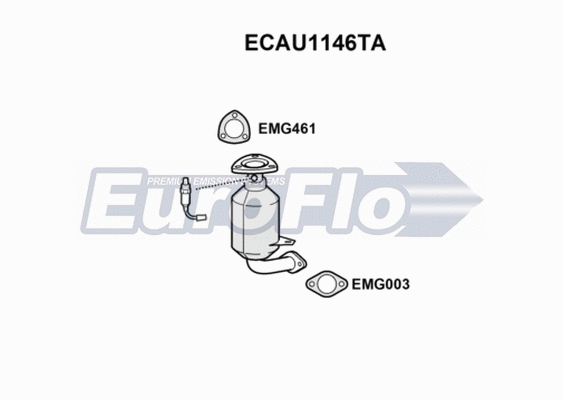 Catalytic Converter (ECAU1146TA)
