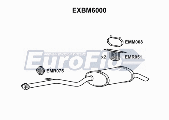 Rear Muffler (EXBM6000)