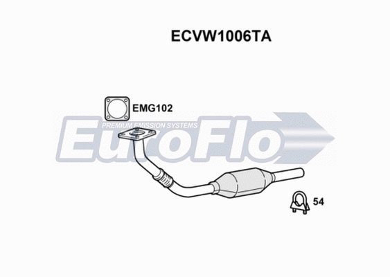 Catalytic Converter (ECVW1006TA)