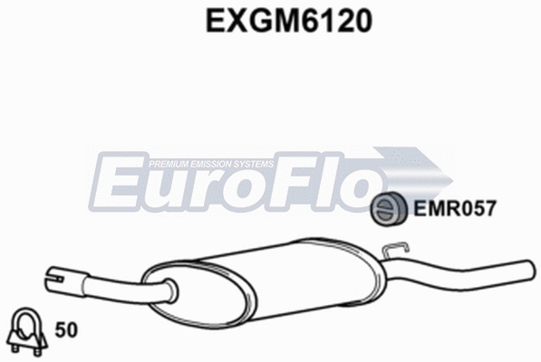 Rear Muffler (EXGM6120)
