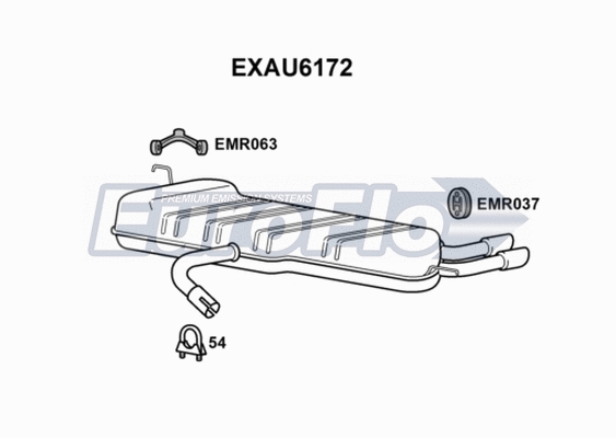 Rear Muffler (EXAU6172)