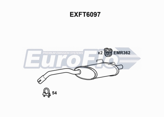 Rear Muffler (EXFT6097)