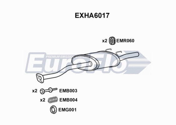 Rear Muffler (EXHA6017)