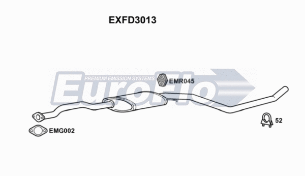 Centre Muffler (EXFD3013)