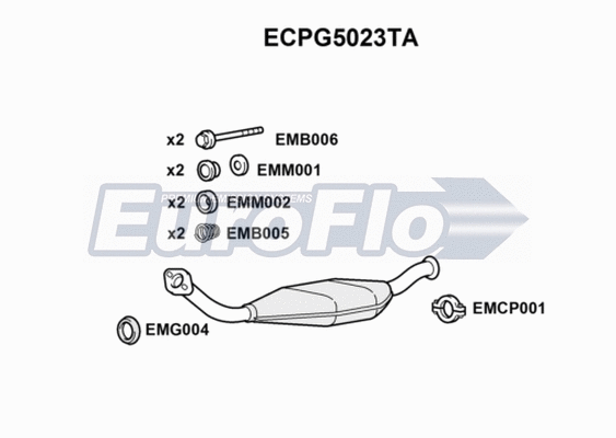 Catalytic Converter (ECPG5023TA)