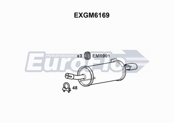Rear Muffler (EXGM6169)