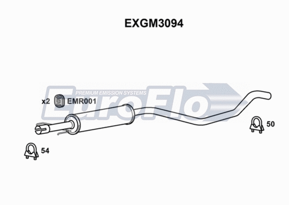 Centre Muffler (EXGM3094)