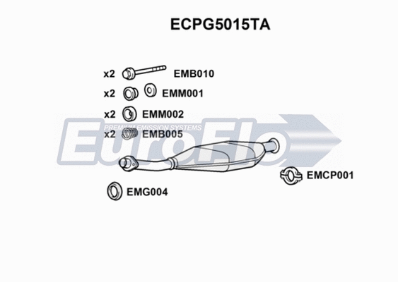 Catalytic Converter (ECPG5015TA)