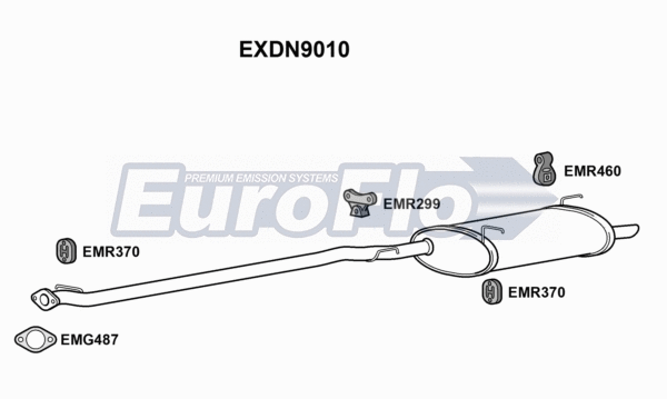 Centre/Rear Muffler (EXDN9010)