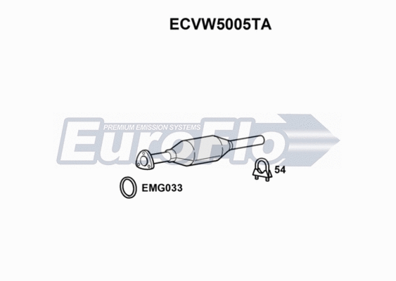 Catalytic Converter (ECVW5005TA)