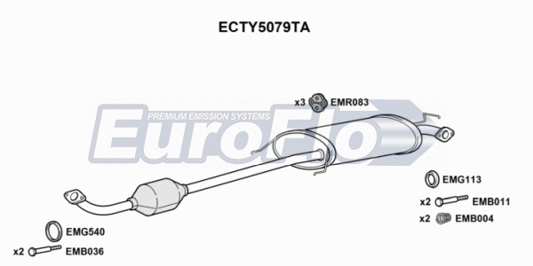 Catalytic Converter (ECTY5079TA)