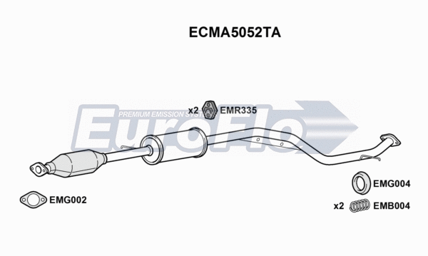 Catalytic Converter (ECMA5052TA)