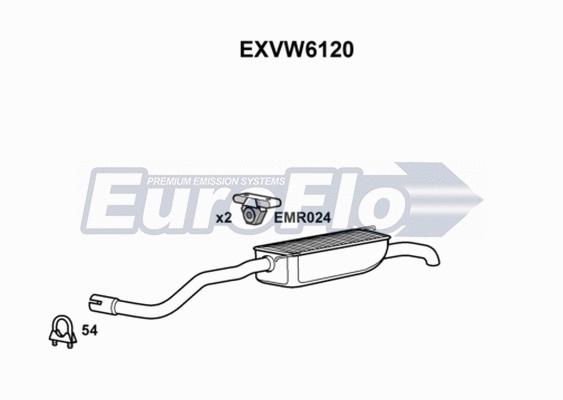 Rear Muffler (EXVW6120)
