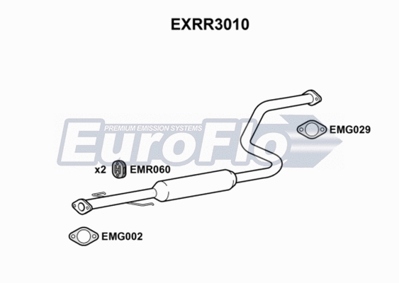 Centre Muffler (EXRR3010)