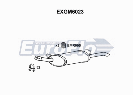 Rear Muffler (EXGM6023)