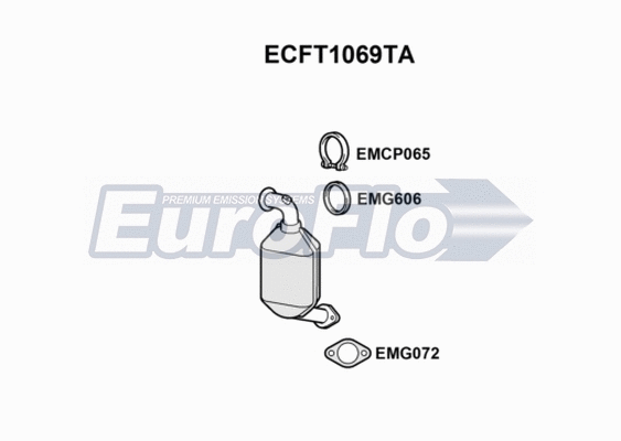 Catalytic Converter (ECFT1069TA)