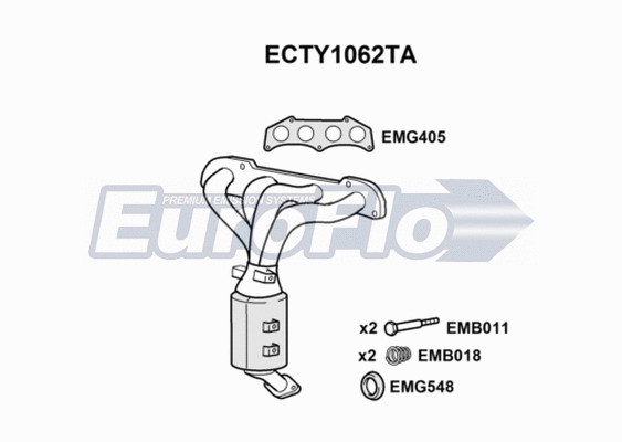 Catalytic Converter (ECTY1062TA)