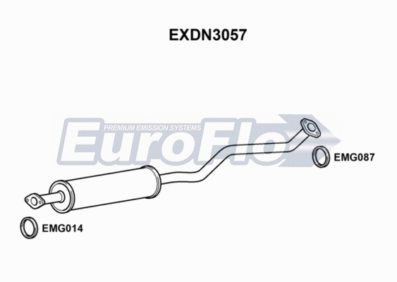 Centre Muffler (EXDN3057)