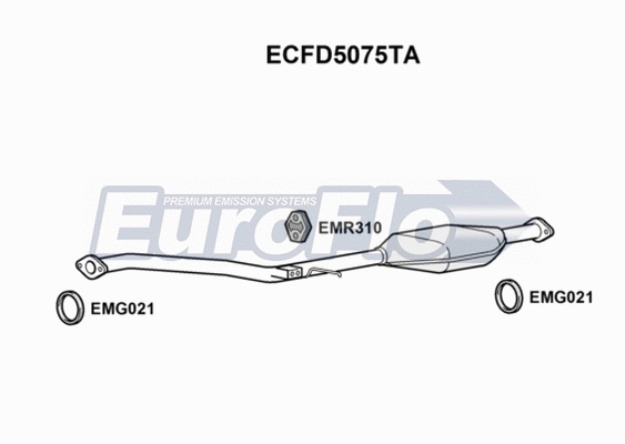 Catalytic Converter (ECFD5075TA)