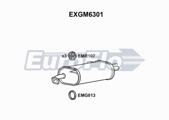 Rear Muffler (EXGM6301)