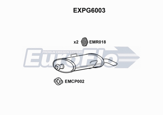Rear Muffler (EXPG6003)