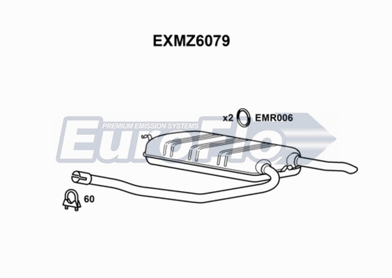 Rear Muffler (EXMZ6079)