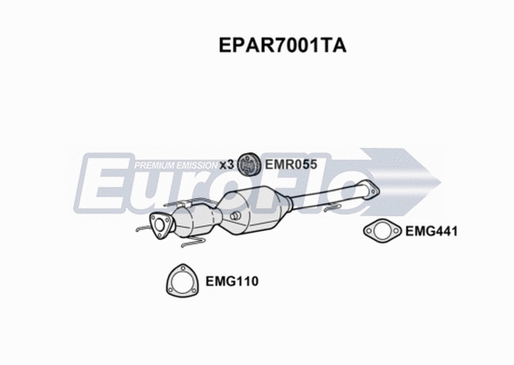 Soot/Particulate Filter, exhaust system (EPAR7001TA)