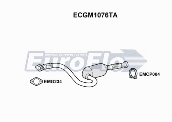 Catalytic Converter (ECGM1076TA)