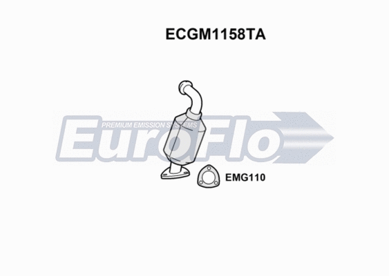 Catalytic Converter (ECGM1158TA)
