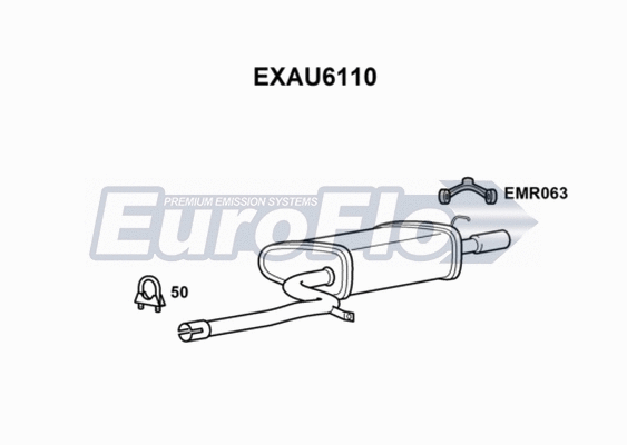 Rear Muffler (EXAU6110)