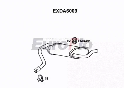 Rear Muffler (EXDA6009)