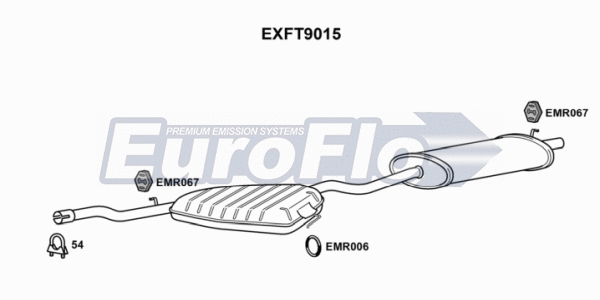 Centre/Rear Muffler (EXFT9015)
