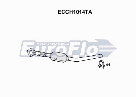 Catalytic Converter (ECCH1014TA)