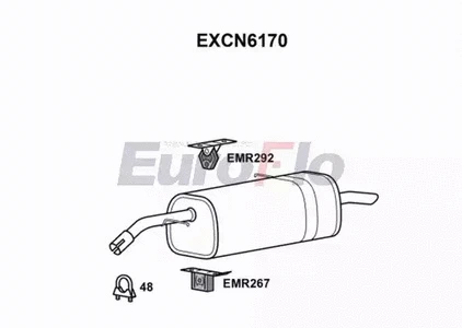 Rear Muffler (EXCN6170)