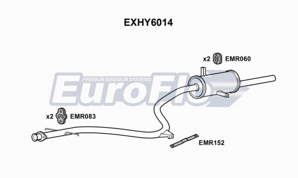 Rear Muffler (EXHY6014)
